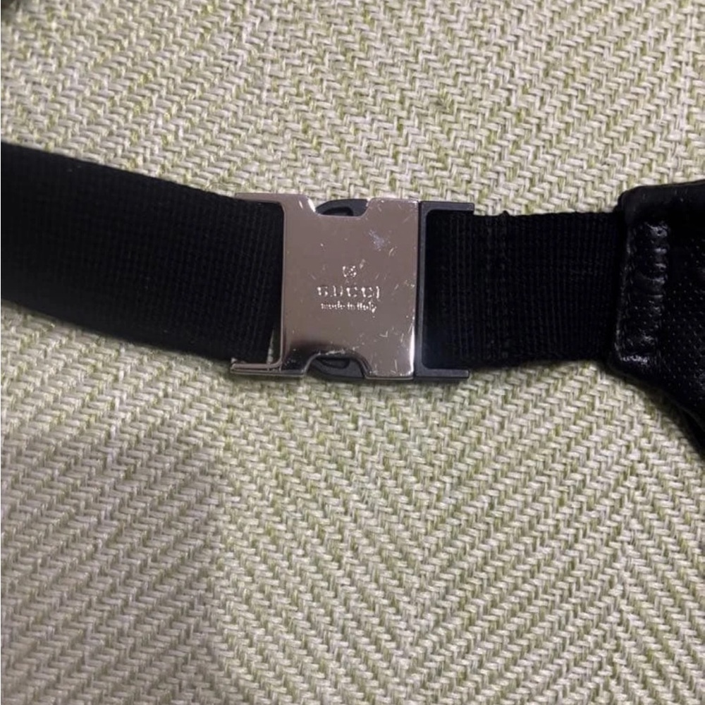 Gucci Embossed Black Belt Bag - Picture 12 of 14